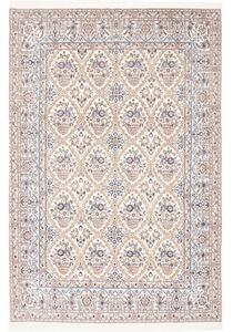 Tappeto Nain 9la Stilizzato Avorio Blu 204x302 Cm