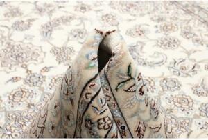 Tappeto Nain 9la Medaglione Floreale Avorio Blu 250x342 Cm