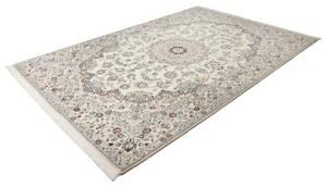 Tappeto Nain 9la Medaglione Floreale Avorio Blu 200x300 Cm