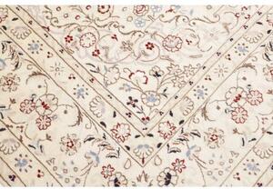Tappeto Nain 9la Medaglione Floreale Avorio Rosso 255x345 Cm