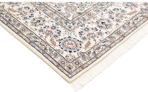 Tappeto Nain 9la Medaglione Floreale Avorio Blu 202x302 Cm