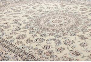 Tappeto Nain 9la Medaglione Floreale Avorio Blu 250x342 Cm