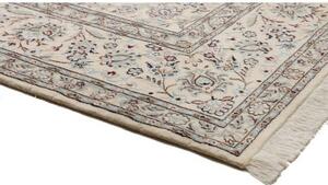 Tappeto Nain 9la Medaglione Floreale Avorio Blu 250x342 Cm