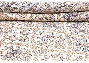 Tappeto Nain 9la Stilizzato Avorio Blu 204x302 Cm