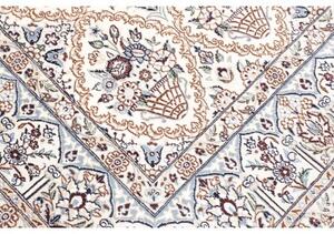 Tappeto Nain 9la Stilizzato Avorio Blu 204x302 Cm