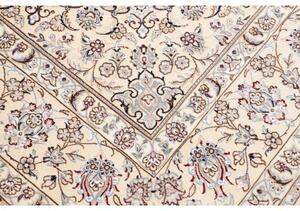 Tappeto Nain 9la Medaglione Floreale Avorio Blu 247x350 Cm