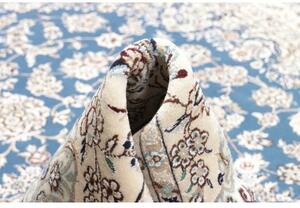 Tappeto Nain 9la Medaglione Floreale Blu Avorio 248x353 Cm