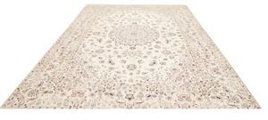 Tappeto Nain 9la Medaglione Floreale Avorio Rosso 255x345 Cm