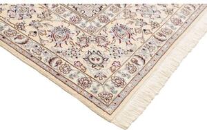 Tappeto Nain 9la Medaglione Floreale Avorio Blu 247x350 Cm