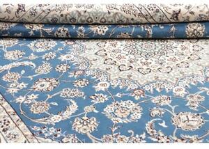Tappeto Nain 9la Medaglione Floreale Blu Avorio 248x353 Cm