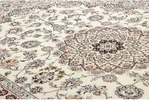 Tappeto Nain 9la Medaglione Floreale Avorio Blu 200x300 Cm