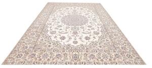 Tappeto Nain 9la Medaglione Floreale Avorio Blu 247x350 Cm