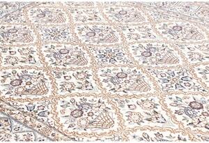 Tappeto Nain 9la Stilizzato Avorio Blu 204x302 Cm