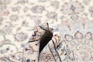 Tappeto Nain 9la Medaglione Floreale Avorio Blu 202x302 Cm