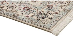 Tappeto Nain 9la Medaglione Floreale Avorio Blu 200x300 Cm