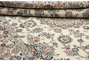 Tappeto Nain 9la Medaglione Floreale Avorio Blu 200x300 Cm