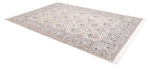 Tappeto Nain 9la Stilizzato Avorio Blu 204x302 Cm