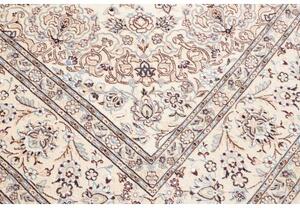 Tappeto Nain 9la Medaglione Floreale Avorio Blu Scuro 248x356 Cm