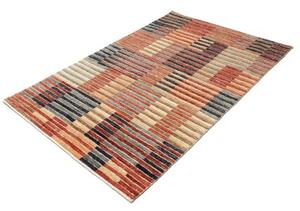 Tappeto Mosaic Geometrico Rosso Ruggine Blu Scuro 125x190 Cm