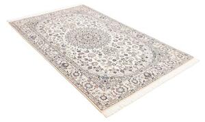 Tappeto Nain 9la Medaglione Floreale Avorio Blu 135x213 Cm
