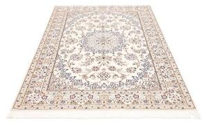 Tappeto Nain 9la Medaglione Floreale Avorio Blu Cobalto 130x203 Cm