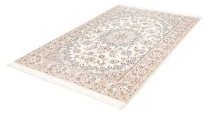 Tappeto Nain 9la Medaglione Floreale Avorio Blu Cobalto 130x203 Cm