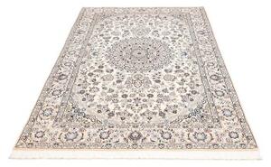 Tappeto Nain 9la Medaglione Floreale Avorio Blu 135x213 Cm