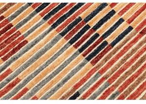 Tappeto Mosaic Geometrico Rosso Ruggine Blu Scuro 125x190 Cm