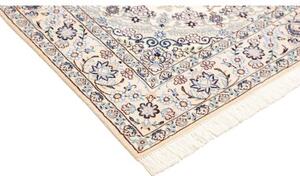 Tappeto Nain 9la Medaglione Floreale Avorio Blu 135x213 Cm