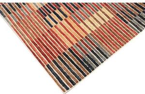 Tappeto Mosaic Geometrico Rosso Ruggine Blu Scuro 125x190 Cm