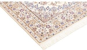 Tappeto Nain 9la Medaglione Floreale Avorio Blu Cobalto 130x203 Cm
