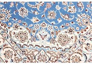 Tappeto Nain 9la Medaglione Floreale Blu Avorio 142x240 Cm