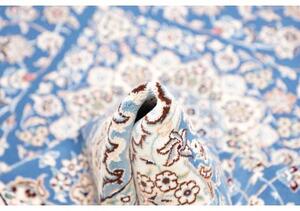 Tappeto Nain 9la Medaglione Floreale Blu Avorio 142x240 Cm