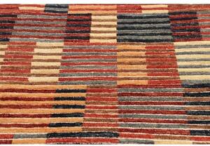 Tappeto Mosaic Geometrico Rosso Ruggine Blu Scuro 125x190 Cm