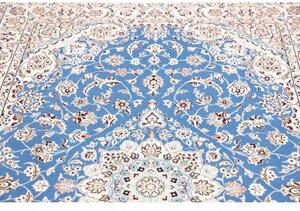 Tappeto Nain 9la Medaglione Floreale Blu Avorio 142x240 Cm