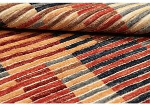 Tappeto Mosaic Geometrico Rosso Ruggine Blu Scuro 125x190 Cm