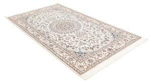 Tappeto Nain 9la Medaglione Floreale Avorio Blu Scuro 130x215 Cm