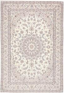 Tappeto Nain 9la Medaglione Floreale Avorio Blu Scuro 248x356 Cm