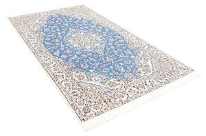 Tappeto Nain 9la Medaglione Floreale Blu Avorio 142x240 Cm