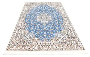 Tappeto Nain 9la Medaglione Floreale Blu Avorio 142x240 Cm