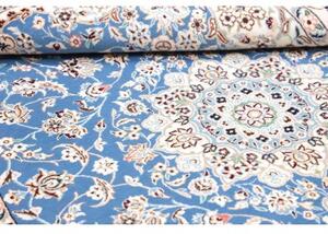 Tappeto Nain 9la Medaglione Floreale Blu Avorio 142x240 Cm