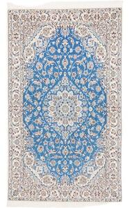 Tappeto Nain 9la Medaglione Floreale Blu Avorio 142x240 Cm