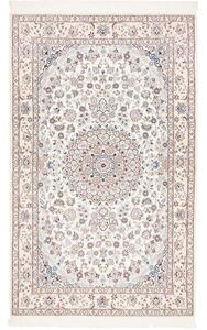 Tappeto Nain 9la Medaglione Floreale Avorio Blu Scuro 130x215 Cm