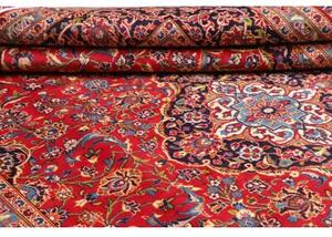 Tappeto Ardakan Medaglione Floreale Rosso Blu Scuro 250x368 Cm