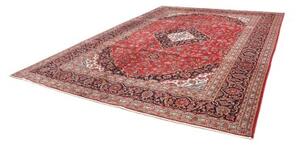 Tappeto Ardakan Medaglione Floreale Rosso Blu Scuro 293x393 Cm