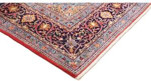 Tappeto Sarough Medaglione Floreale Rosso Blu 255x350 Cm