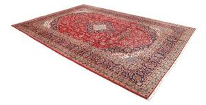 Tappeto Ardakan Medaglione Floreale Rosso Blu Scuro 243x350 Cm