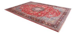 Tappeto Sarough Medaglione Floreale Rosso Blu 255x350 Cm