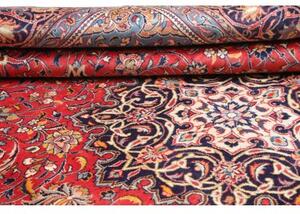 Tappeto Sarough Medaglione Floreale Rosso Blu 255x350 Cm