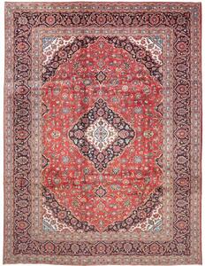 Tappeto Ardakan Medaglione Floreale Rosso Blu Scuro 293x393 Cm